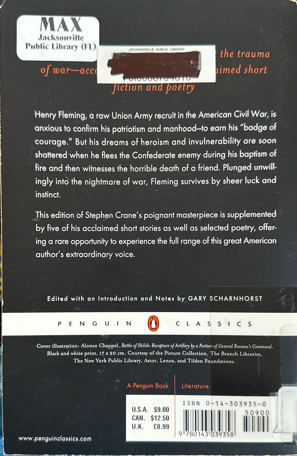 The Red Badge Of Courage - Stephen Crane (Penguin - Paperback) book collectible [Barcode 9780143039358] - Main Image 2