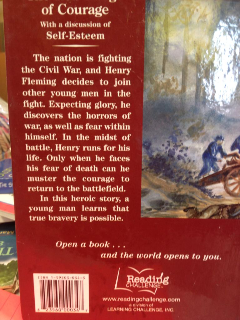 The Red Badge Of Courage  (Learning Challenge Incorporated) book collectible [Barcode 9781592030347] - Main Image 2