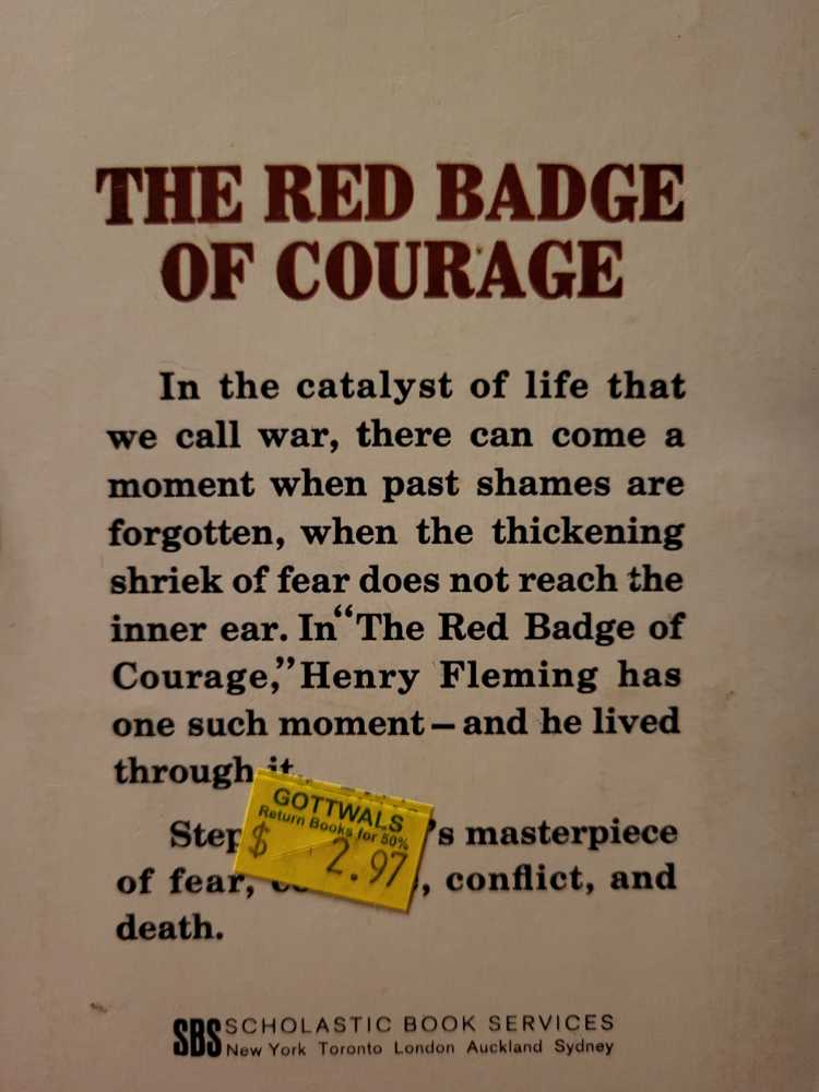 The Red Badge Of Courage - Stephen Crane (Scholastic Book Services - Paperback) book collectible - Main Image 2