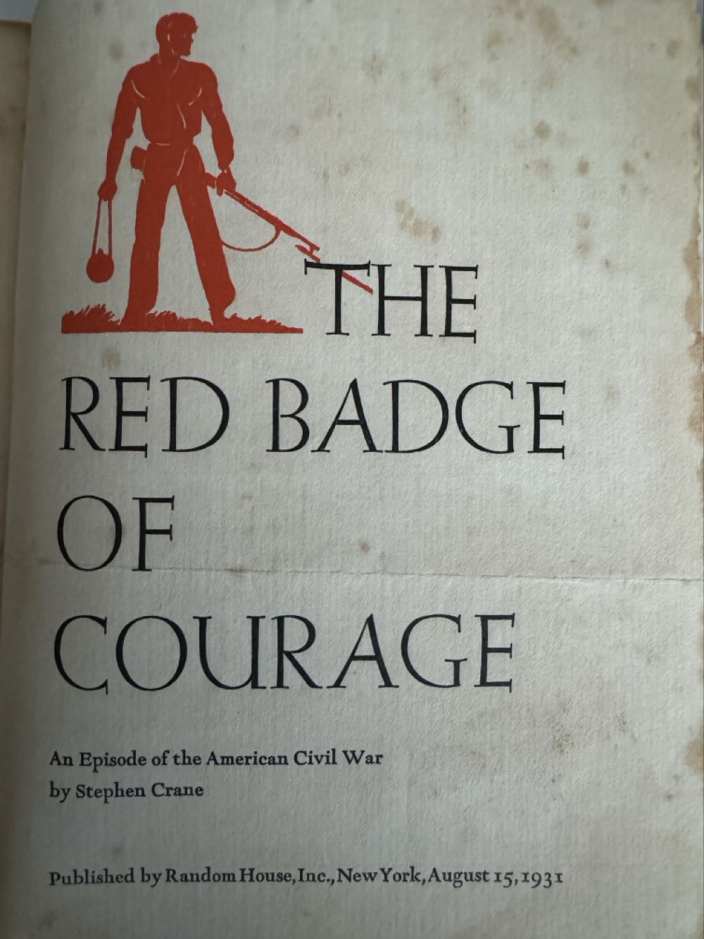 The Red Badge Of Courage - Stephen  Crane (Random House, Inc, New York - Hardcover) book collectible - Main Image 3