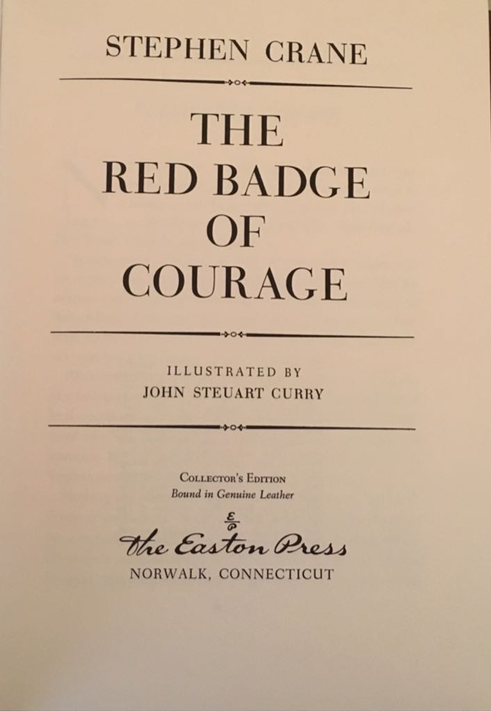 Red Badge Of Courage, The - Stephen Crane (The Easton Press - Hardcover) book collectible - Main Image 2