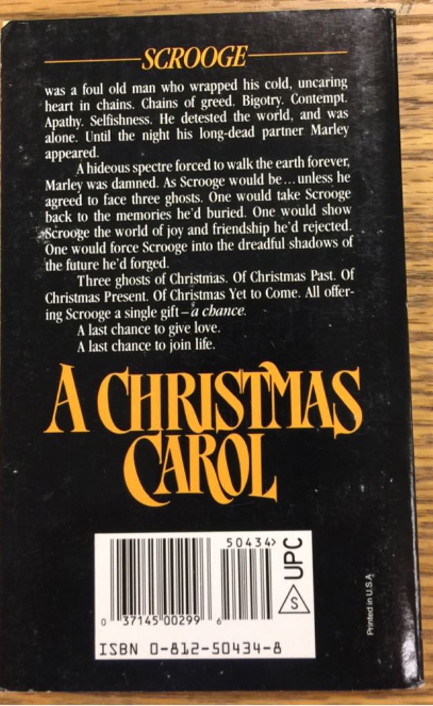 A Christmas Carol - Charles Dickens (Macmillan - Paperback) book collectible [Barcode 9780812504347] - Main Image 2