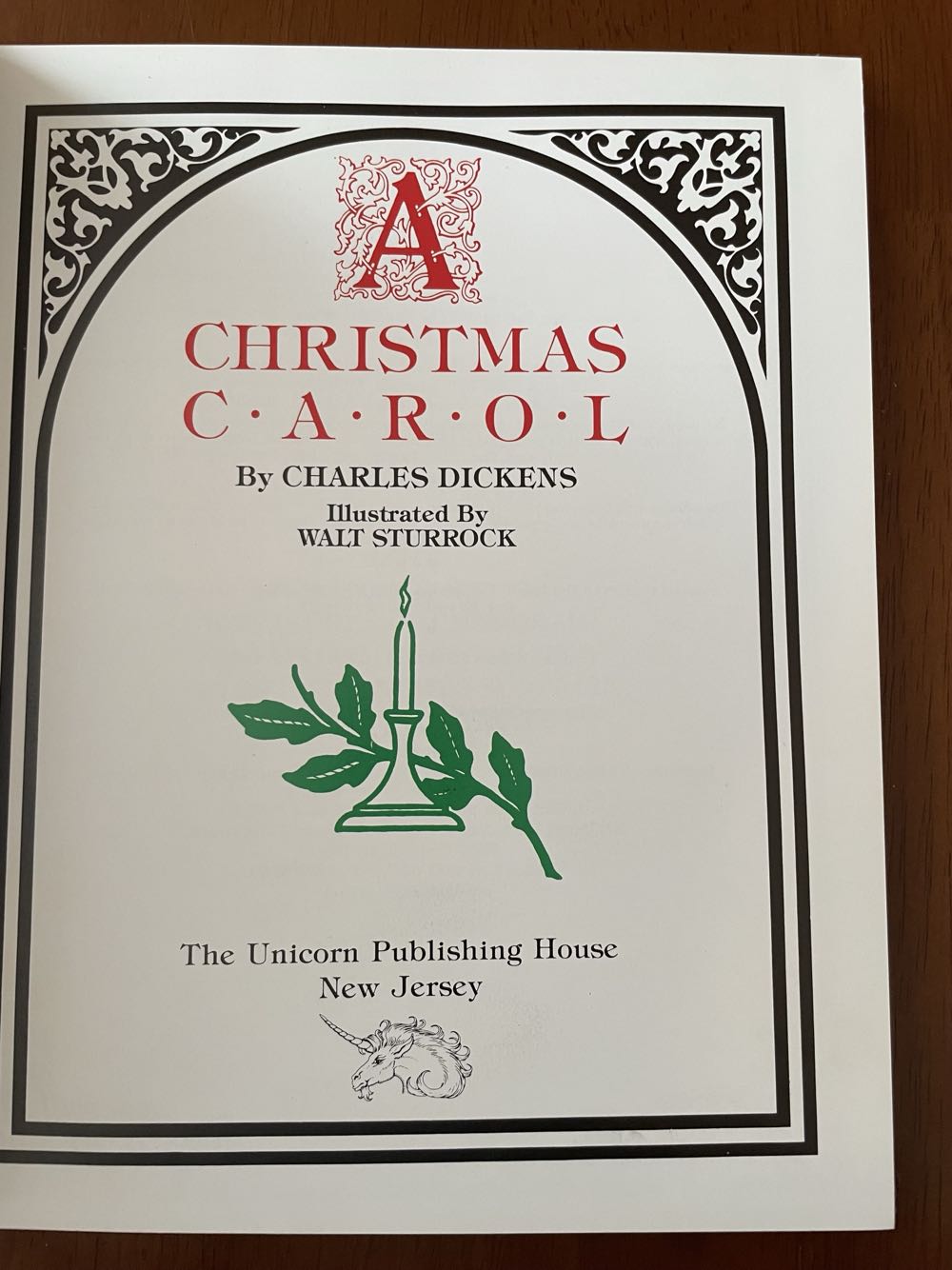 A Christmas Carol - Charles Dickens (The Unicorn Publishing House - Hardcover) book collectible [Barcode 9780881010879] - Main Image 3