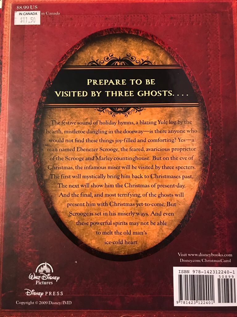 A Christmas Carol  (Disney - Hardcover) book collectible - Main Image 2