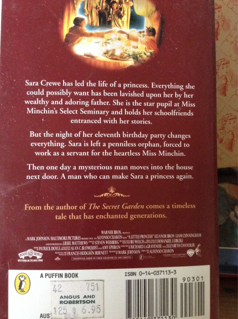 A Little Princess - Frances Hodgson Burnett (Puffin - Paperback) book collectible [Barcode 9780140371130] - Main Image 2
