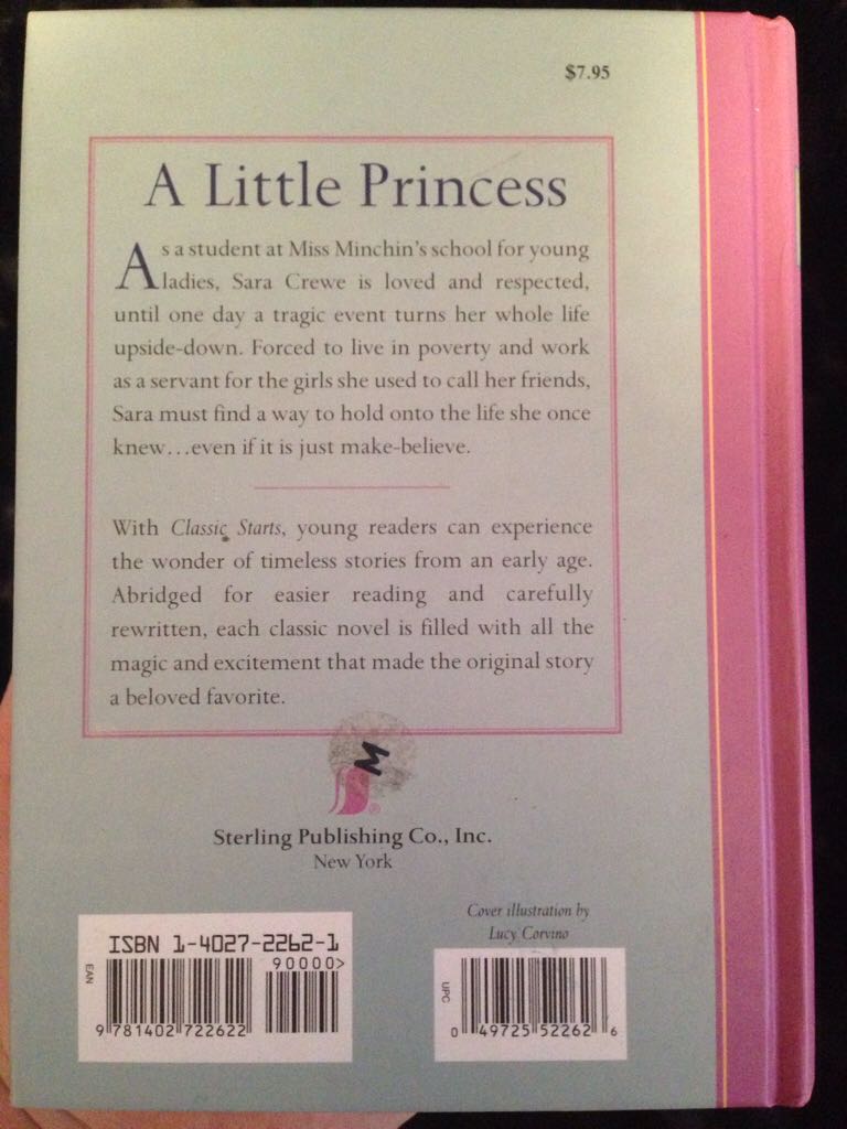 A Little Princess - Burnett Frances Hodgson (Sterling Publishing Co. - Hardcover) book collectible [Barcode 9781402722622] - Main Image 2