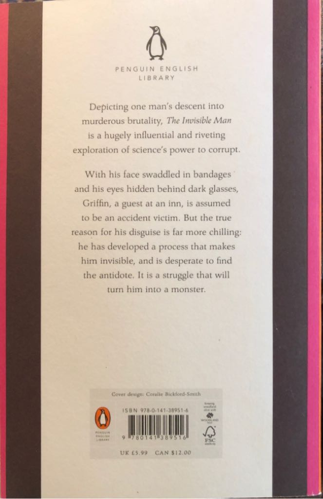 The Invisible Man - H.G. Wells (Penguin English Library - Paperback) book collectible [Barcode 9780141389516] - Main Image 2