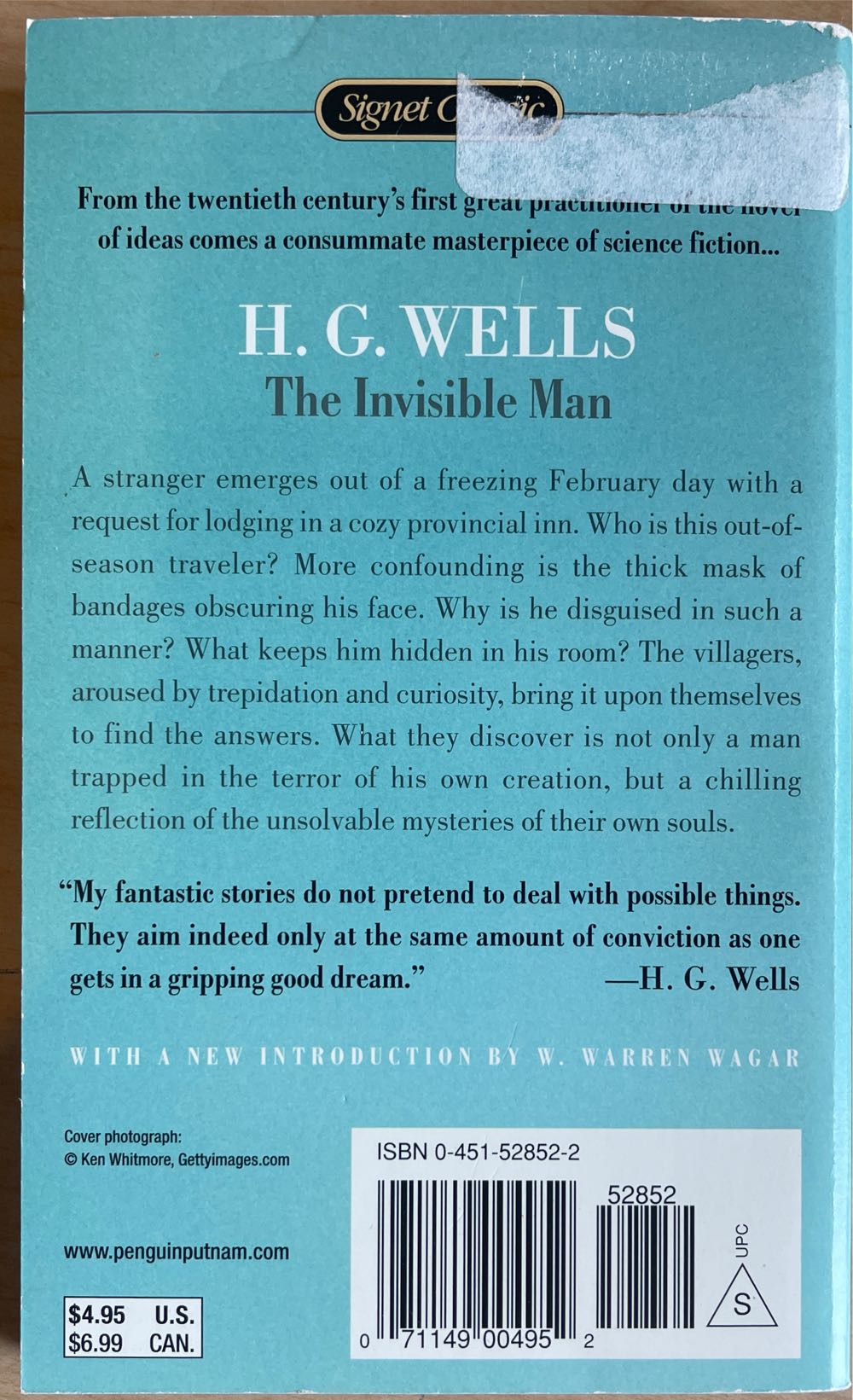 The Invisible Man - H.G. Wells (New American Library/Penguin Books - Paperback) book collectible [Barcode 9780451528520] - Main Image 2