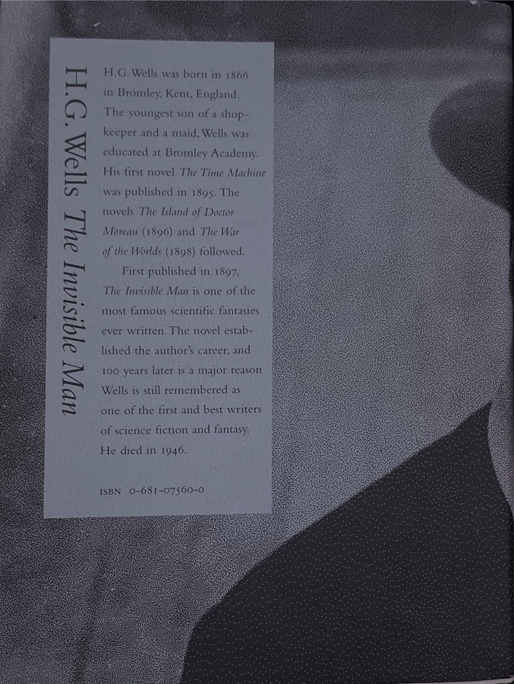 The Invisible Man - H.G. Wells (Hardcover) book collectible [Barcode 9780681075603] - Main Image 2