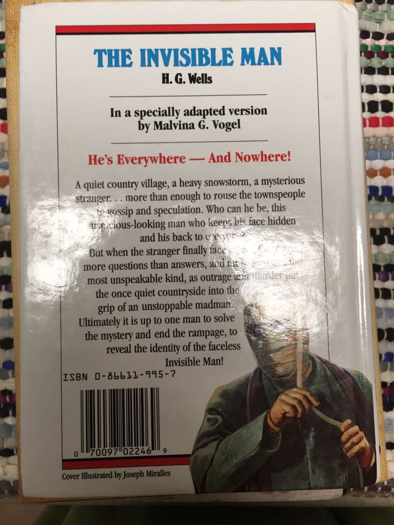 The Invisible Man - G. Wells/H.G. Wells H. (Baronet Books - Hardcover) book collectible [Barcode 9780866119955] - Main Image 2