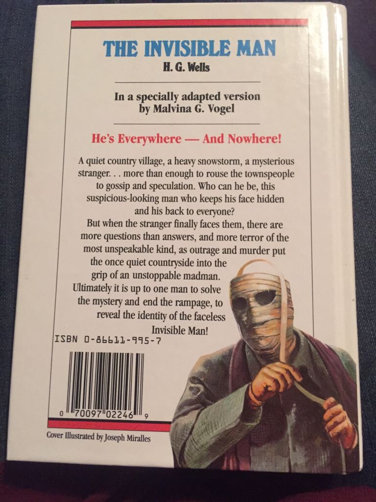 The Invisible Man - G. Wells book collectible - Main Image 2
