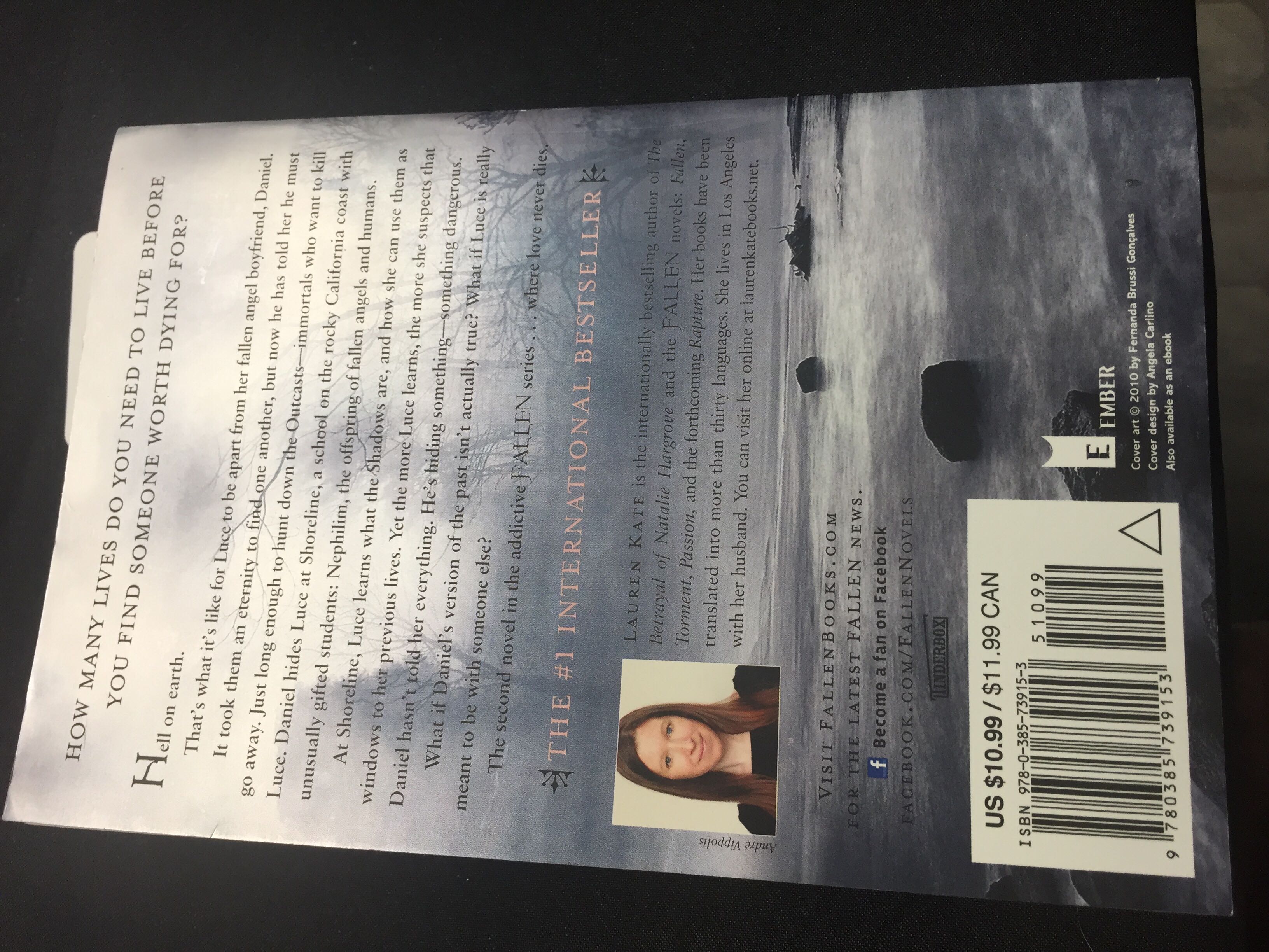 Fallen 2: Torment - Lauren Kate (Ember - Paperback) book collectible [Barcode 9780385739153] - Main Image 2