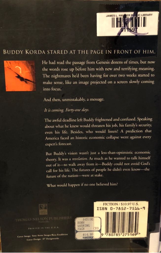 Warning, The - T. Davis Bunn (Thomas Nelson, Inc. - Paperback) book collectible [Barcode 9780785275169] - Main Image 2