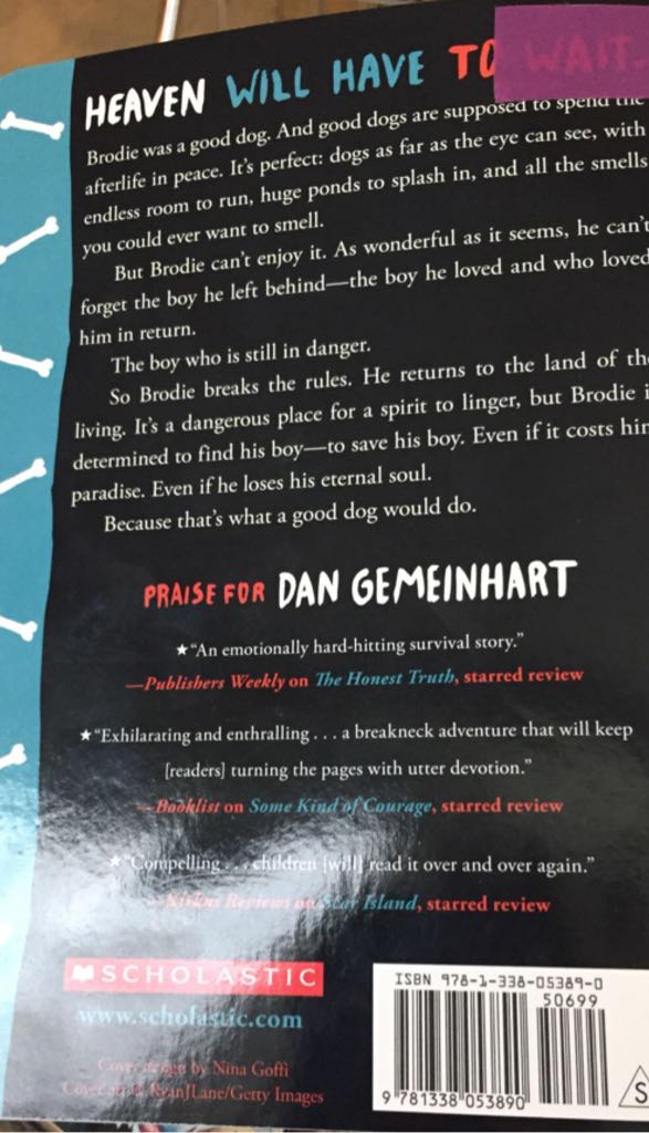 Good Dog - Dan Gemeinhart (A Scholastic Press) book collectible [Barcode 9781338053890] - Main Image 2