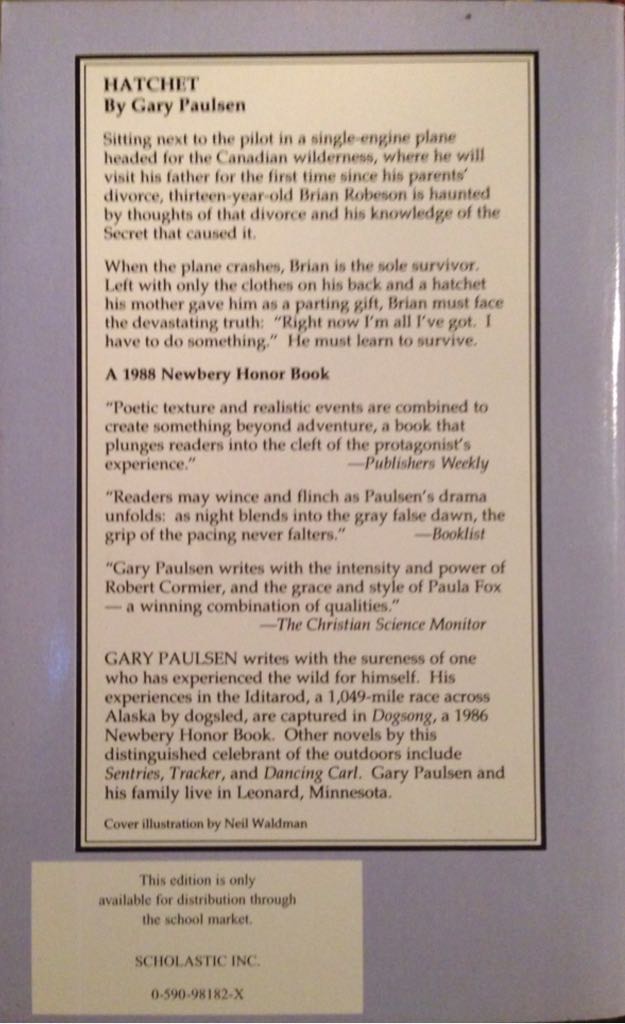 Hatchet  book collectible - Main Image 2