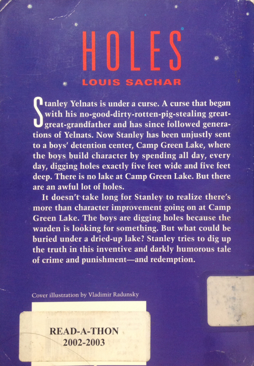 Holes - Louis Sachar (Scholastic Inc - Paperback) book collectible [Barcode 9780439253222] - Main Image 2