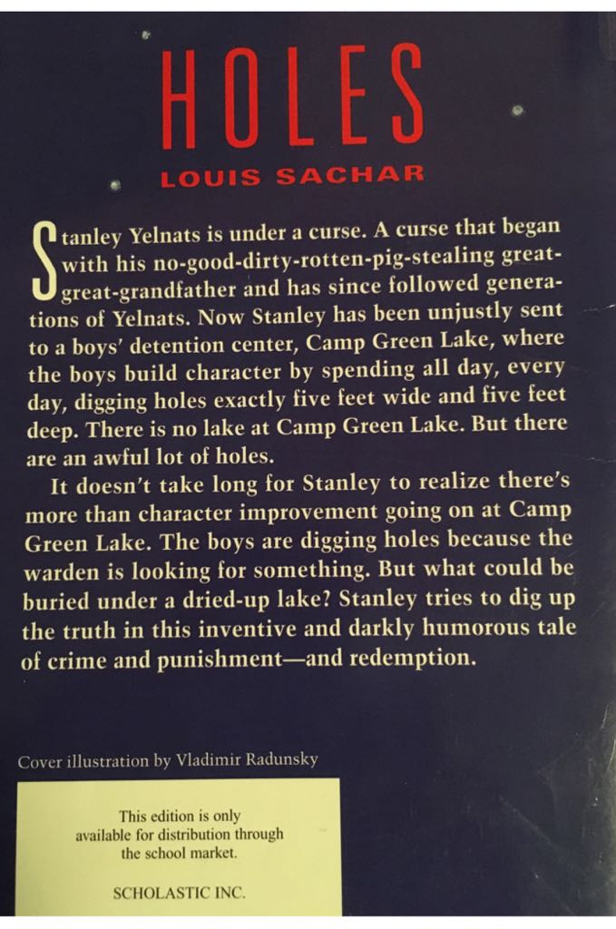 Holes  (New York : Scholastic) book collectible - Main Image 2