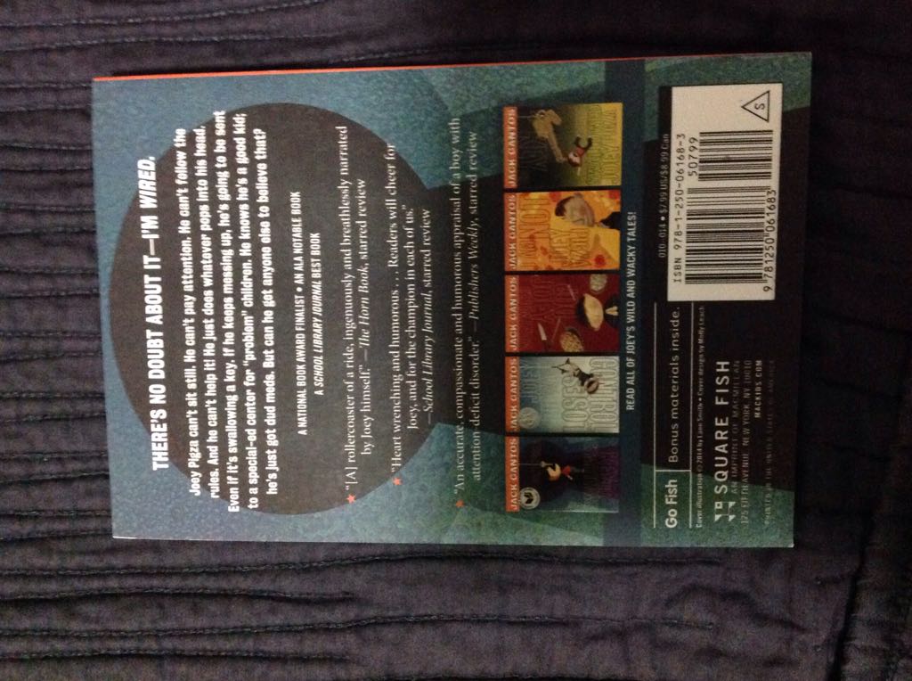 Joey Pigza Swallowed The Key - Jack Gantos (Square Fish) book collectible [Barcode 9781250061683] - Main Image 2