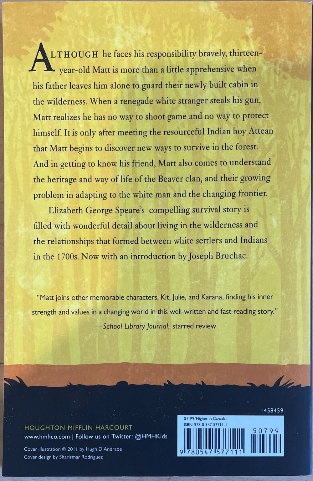 The Sign Of The Beaver - Elizabeth George Speare (Houghton Mifflin Harcourt (HMH) - Paperback) book collectible [Barcode 9780547577111] - Main Image 2