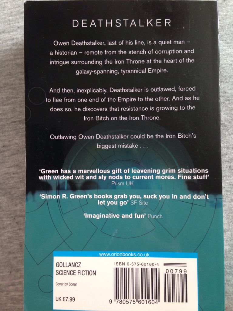 Deathstalker - Simon R. Green (Gollancz Science Fiction - Paperback) book collectible [Barcode 9780575601604] - Main Image 2