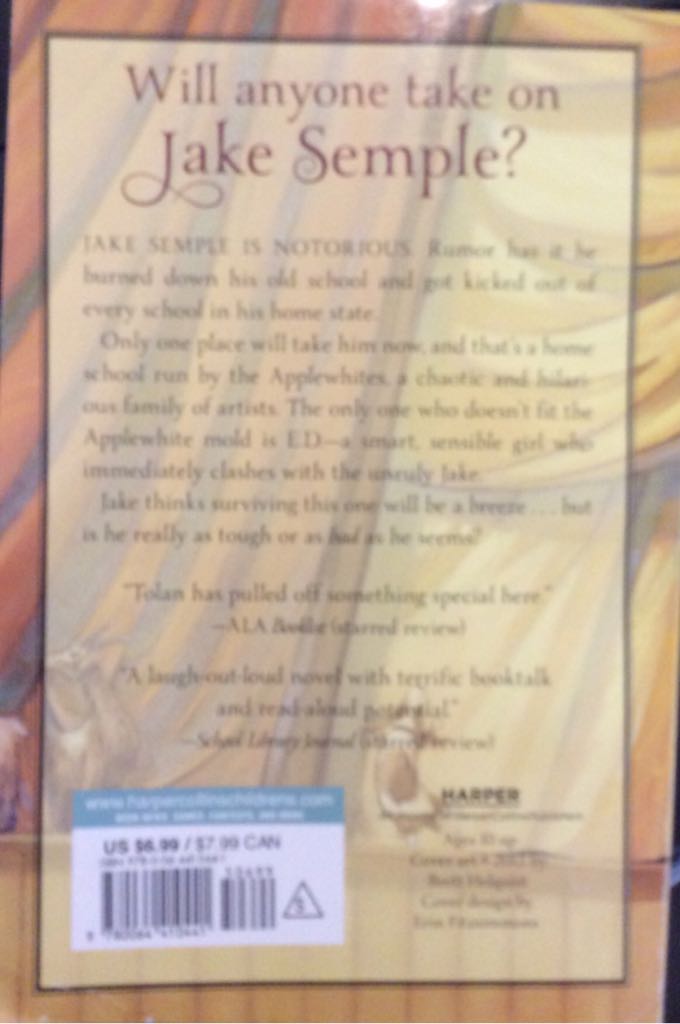 Surviving The Applewhites - Stephanie S. Tolan (McGraw-Hill - Paperback) book collectible [Barcode 9780064410441] - Main Image 2