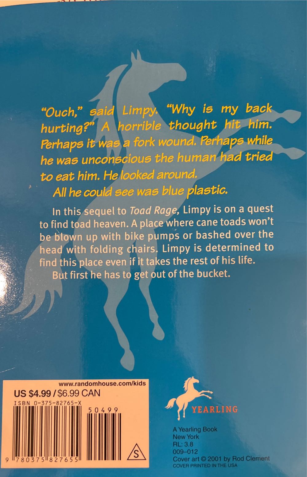 Toad Heaven - Morris Gleitzman (- Paperback) book collectible [Barcode 9780375827655] - Main Image 2