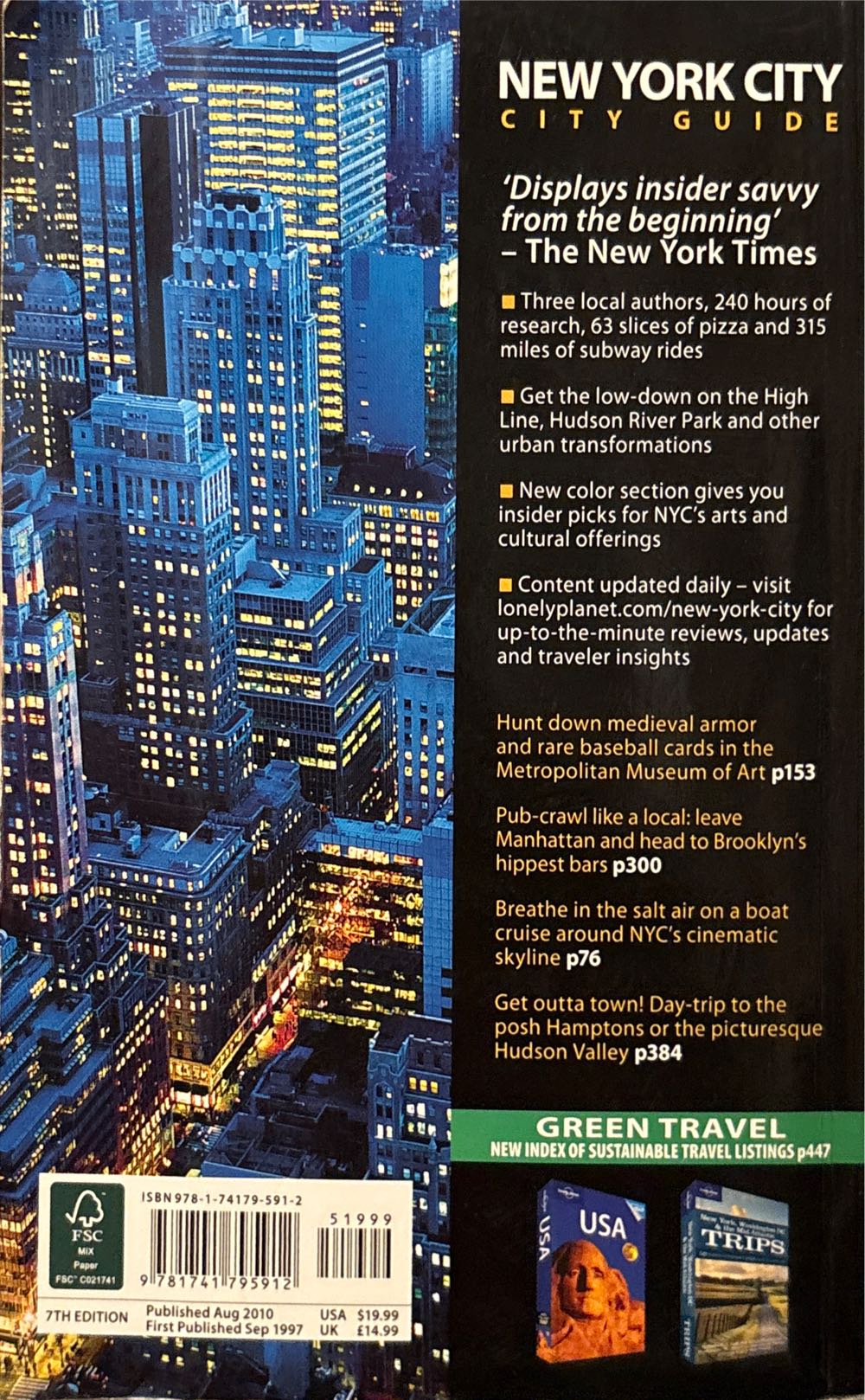 Lonely Planet - New York City Guide - Beth Greenfield (Lonely Planet - Paperback) book collectible [Barcode 9781741795912] - Main Image 2
