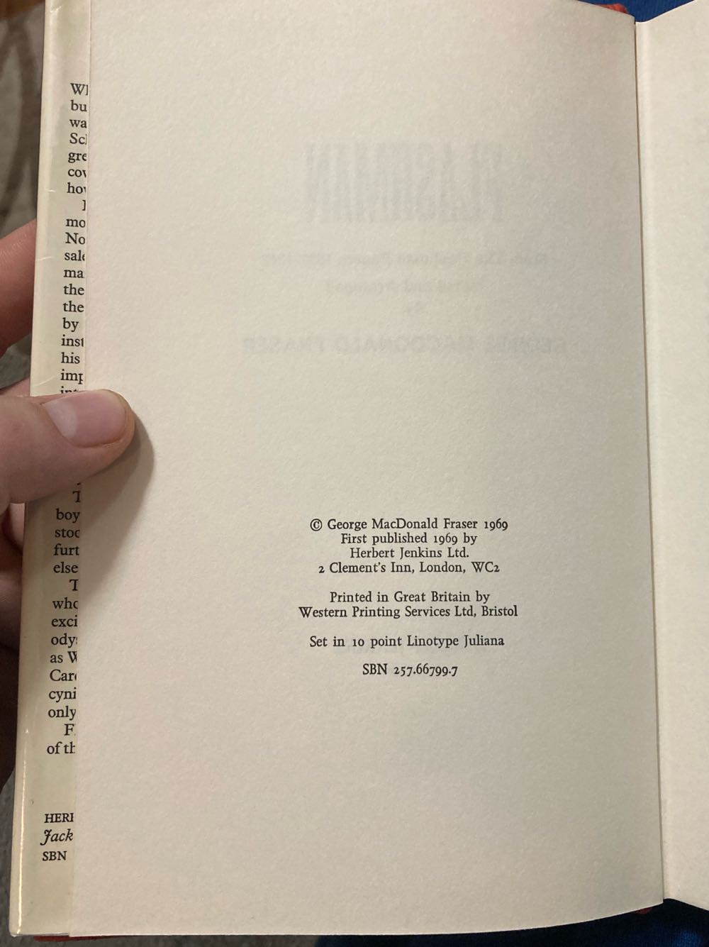 Flashman - George MacDonald Fraser (Herbert Jenkins Ltd - Hardcover) book collectible - Main Image 4