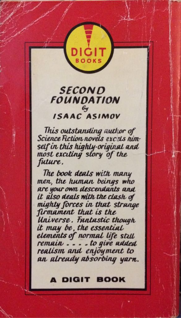 Second Foundation - Isaac Asimov (Brown, Watson Ltd. - Paperback) book collectible - Main Image 2