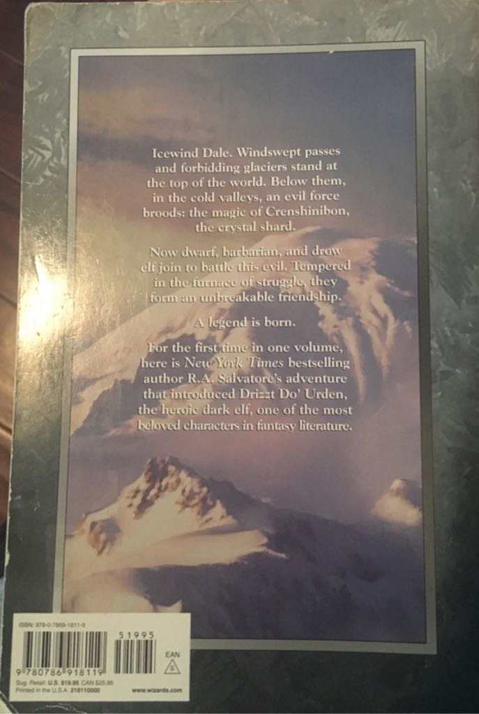 The Icewind Dale Trilogy - R.A. Salvatore (Wizards Of The Coast, Inc - Paperback) book collectible [Barcode 9780786918119] - Main Image 2