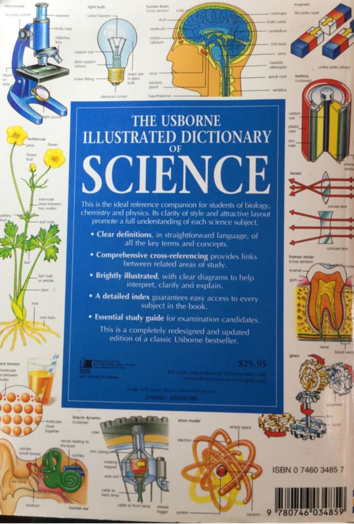 The Usborne Illustrated Dictionary Of Science  (EDC Publishing - Paperback) book collectible [Barcode 9780746034859] - Main Image 2