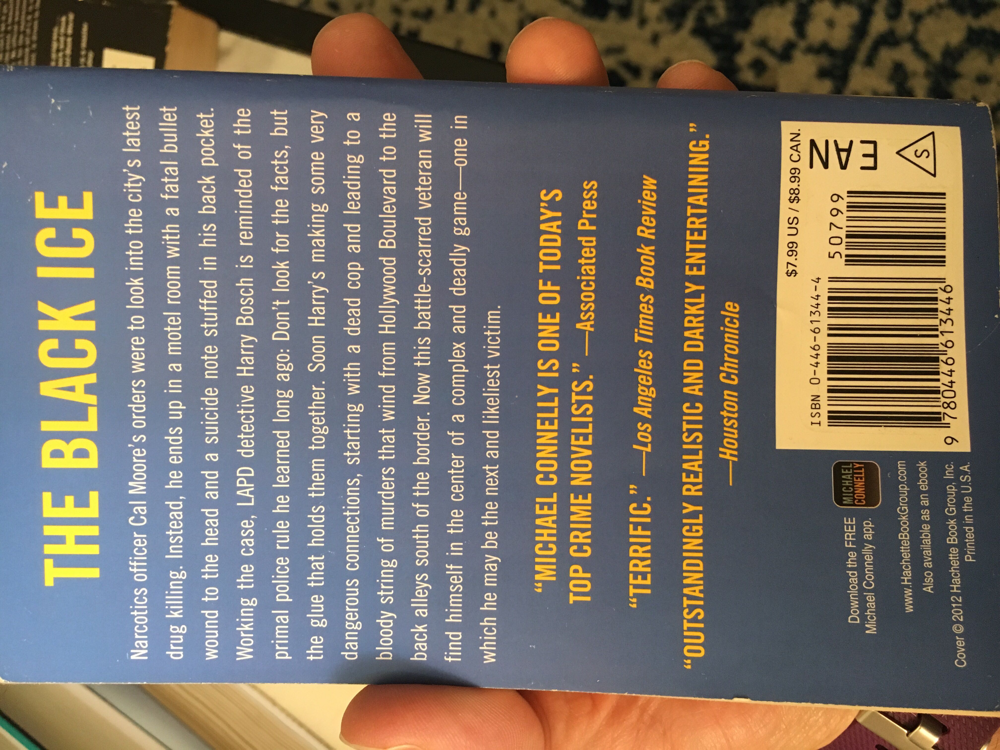 Harry Bosch #2: The Black Ice - Michael Connelly (Little, Brown and Company - Paperback) book collectible [Barcode 9780446613446] - Main Image 4