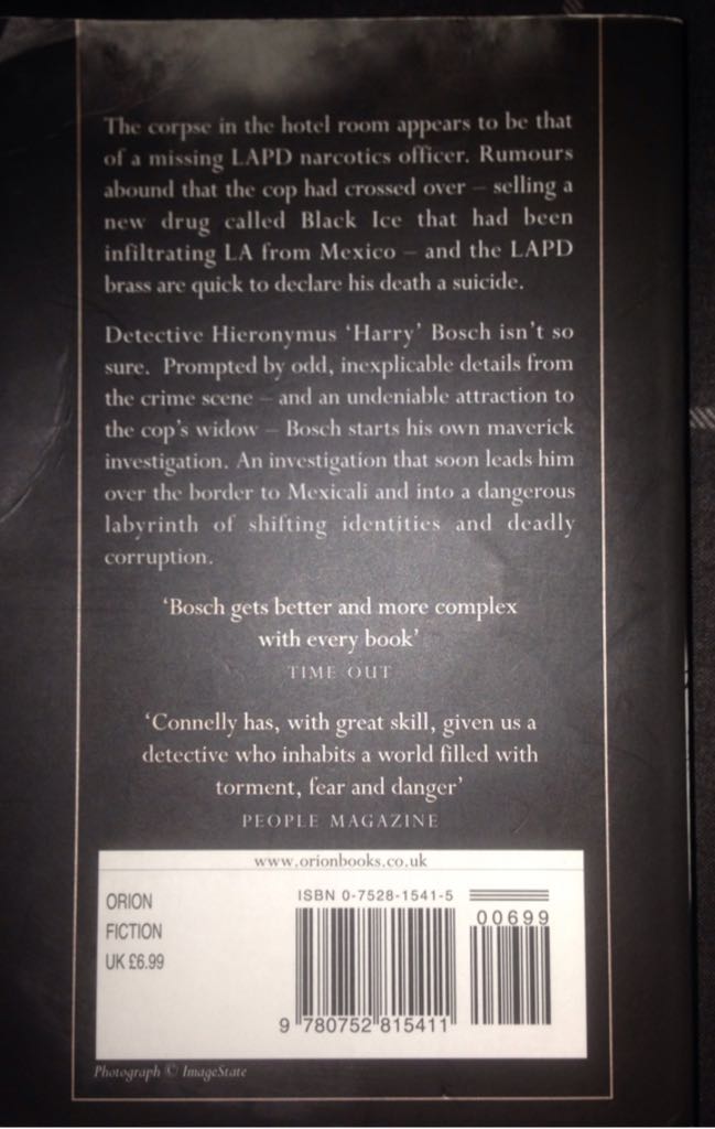 HB2-The Black Ice - Michael Connelly (Egully.com - Hardcover) book collectible [Barcode 9780752815411] - Main Image 2