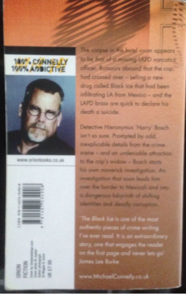 The Black Ice - Michael Connelly (An Orion Paperback - Paperback) book collectible [Barcode 9781407234908] - Main Image 2