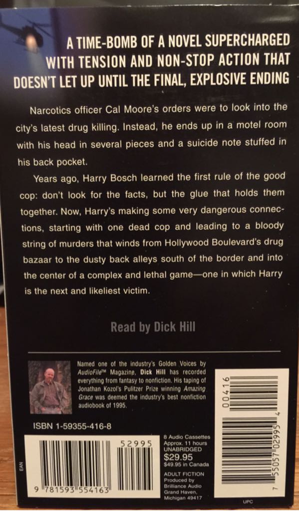 The Black Ice - Michael Connelly (Audiobook) book collectible [Barcode 9781593554163] - Main Image 2