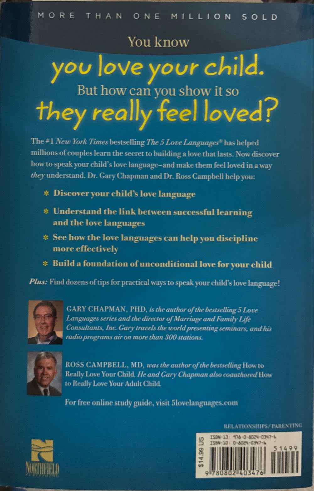 * 5 Love Languages of Children - Gary Chapman (Moody Publishers - Paperback) book collectible [Barcode 9780802403476] - Main Image 2