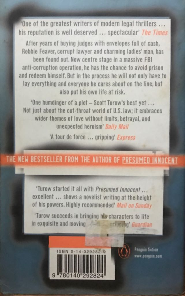 Personal Injuries - Scott Turow book collectible [Barcode 9780140292824] - Main Image 2