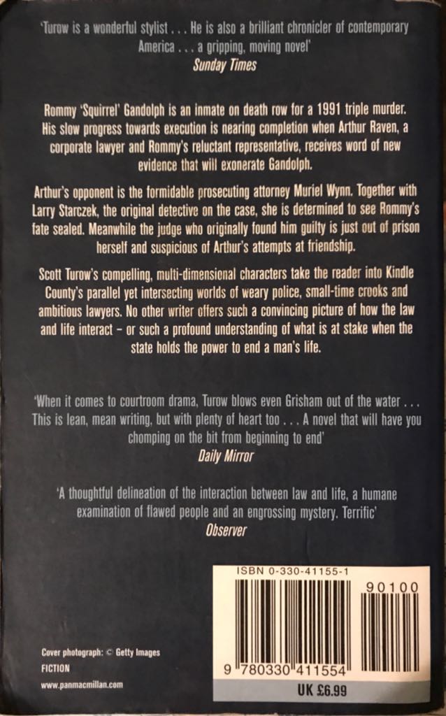 Reversible Errors - Scott Turow (Pan Macmillan - Paperback) book collectible [Barcode 9780330411554] - Main Image 2