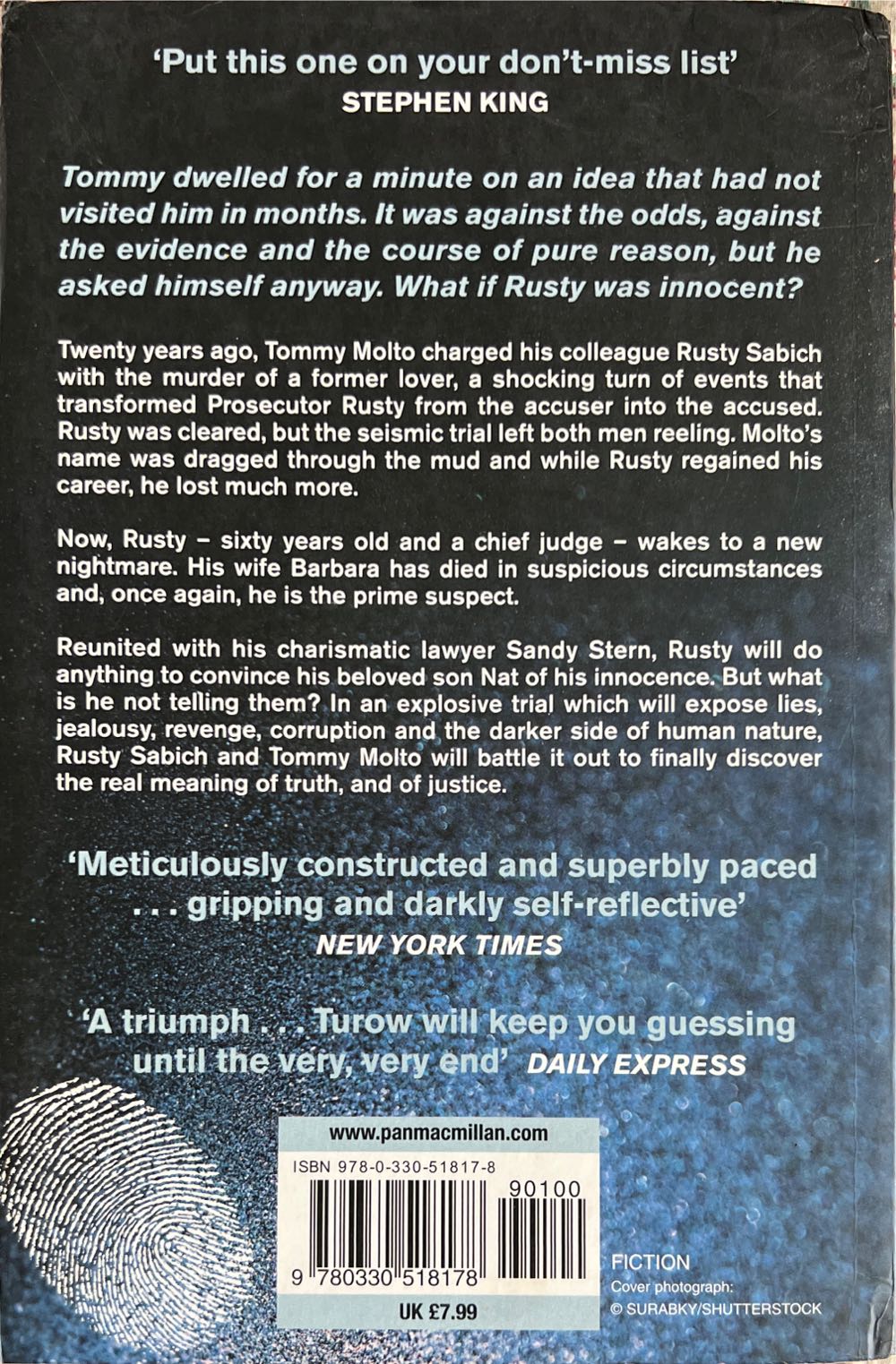 Innocent - Scott Turow (Pan Books - Paperback) book collectible [Barcode 9780330518178] - Main Image 2