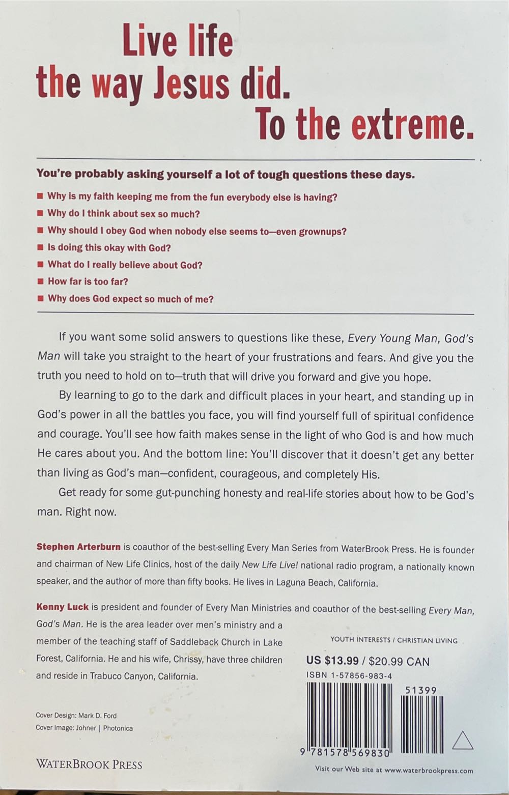 Every Young Man, Gods Man - Stephen Arterburn (- Paperback) book collectible [Barcode 9781578569830] - Main Image 2