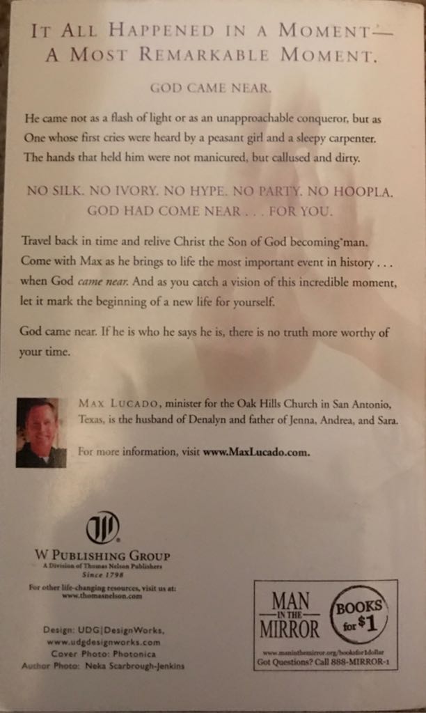 God Came Near - Max Lucado (W Publishing Group - Paperback) book collectible [Barcode 9780849991400] - Main Image 2