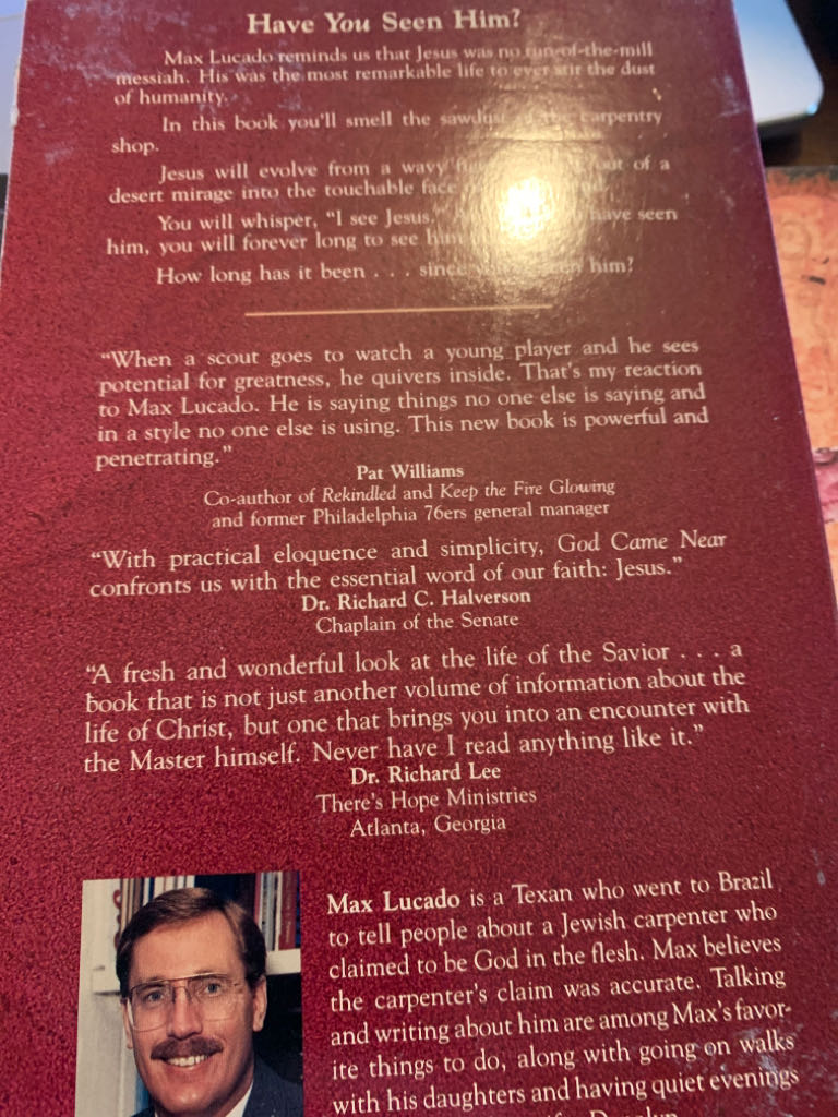 God Came Near - Max Lucado (Multnomah Publishers - Paperback) book collectible [Barcode 9780880702065] - Main Image 2