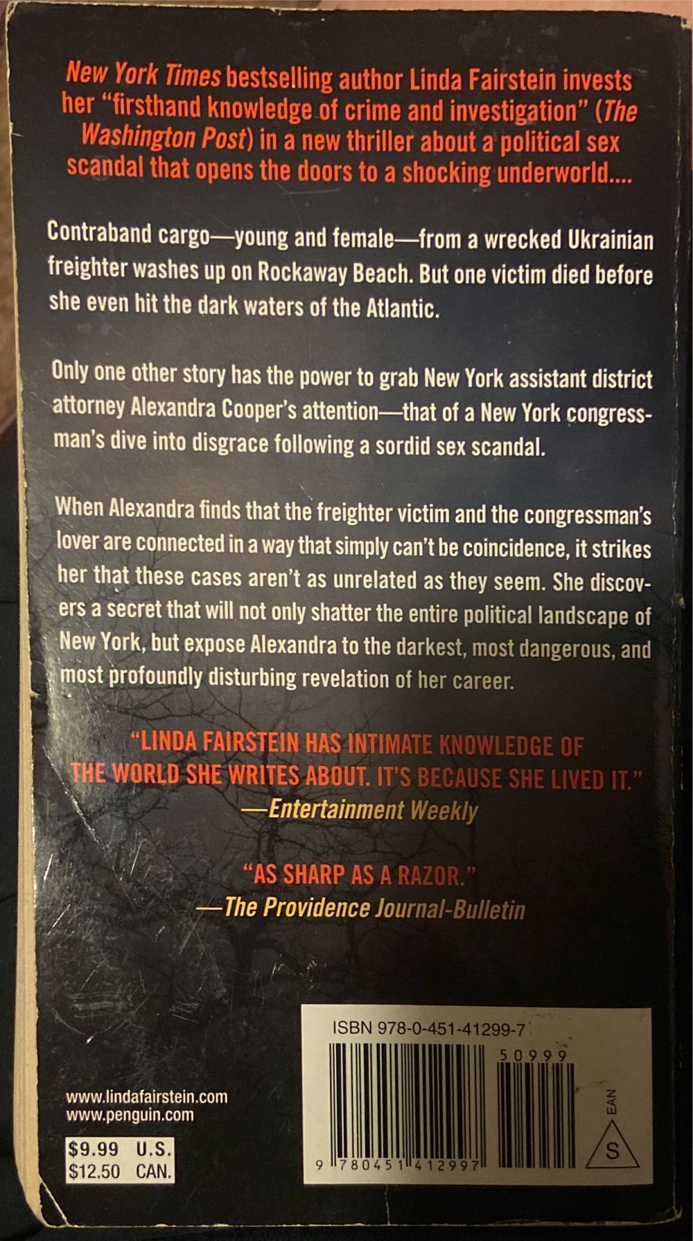 Cooper #12: Hell Gate - Linda Fairstein (Signet Select - Paperback) book collectible [Barcode 9780451412997] - Main Image 2