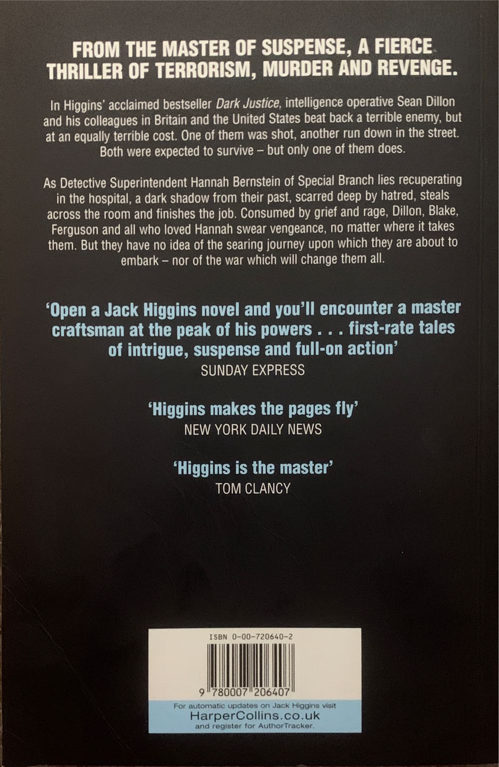 Without Mercy - Jack Higgins (Harper Collins - Trade Paperback) book collectible [Barcode 9780007206407] - Main Image 2