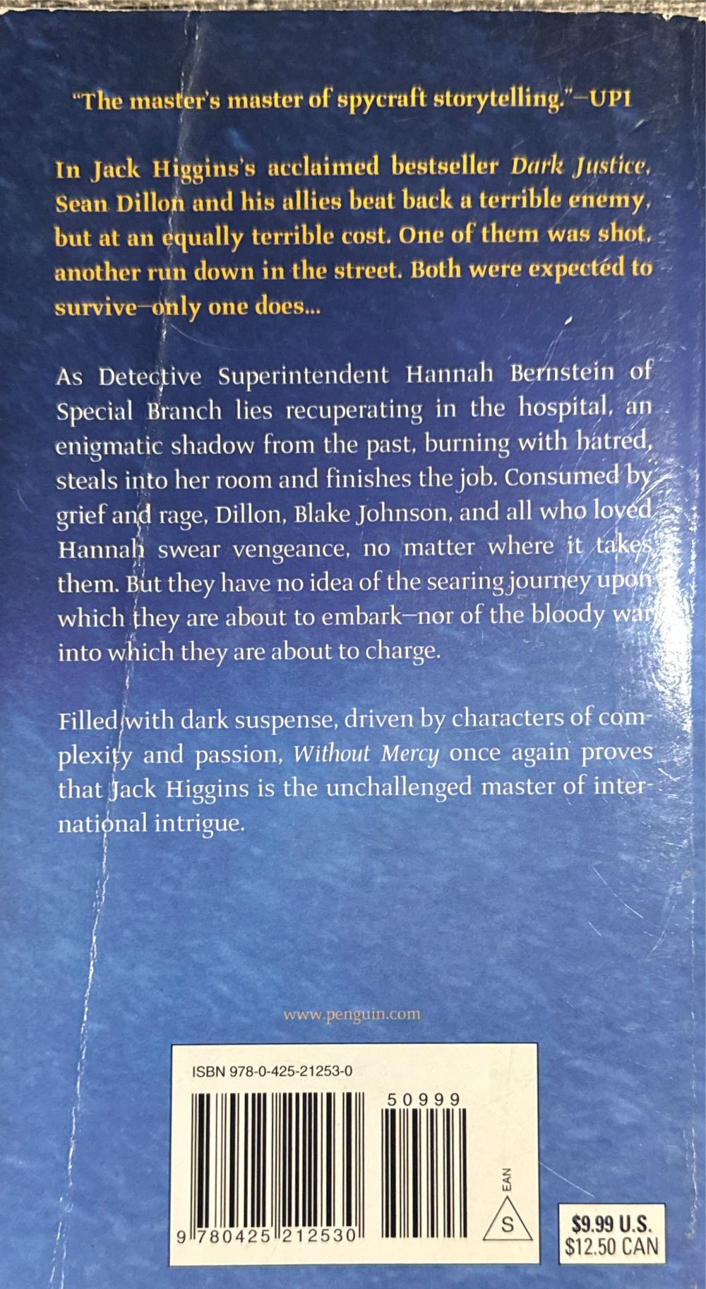 Without Mercy - Jack Higgins (Berkley Book - Paperback) book collectible [Barcode 9780425212530] - Main Image 2