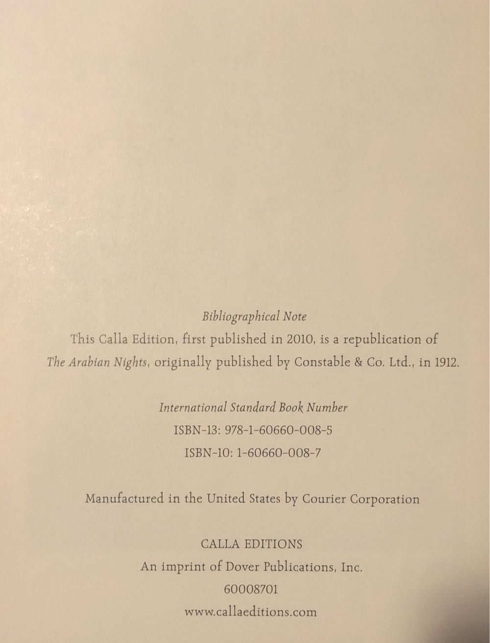 The Arabian Nights - Rene Bull (Calla Editions - Hardcover) book collectible [Barcode 9781606600085] - Main Image 3