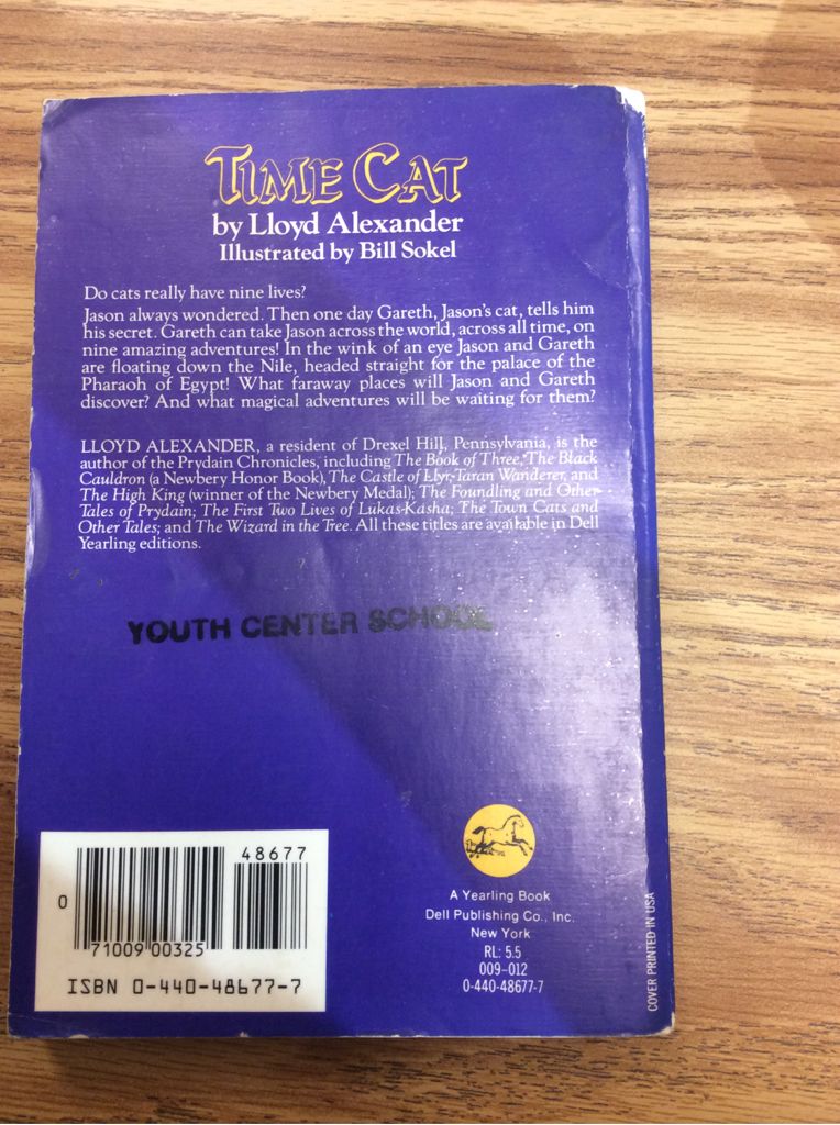 Time Cat - Lloyd Alexander (Yearling) book collectible [Barcode 9780440486770] - Main Image 2