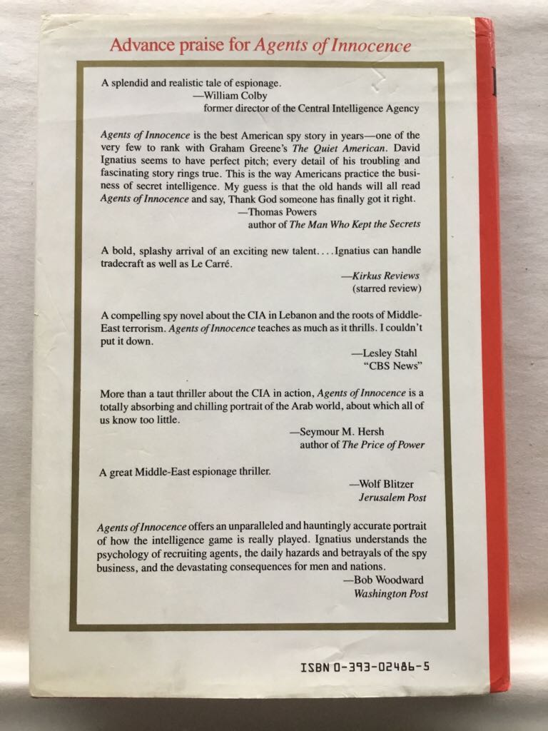 Agents Of Innocence - David Ignatus (W. W. Norton & Company, Inc.) book collectible [Barcode 9780393024869] - Main Image 2