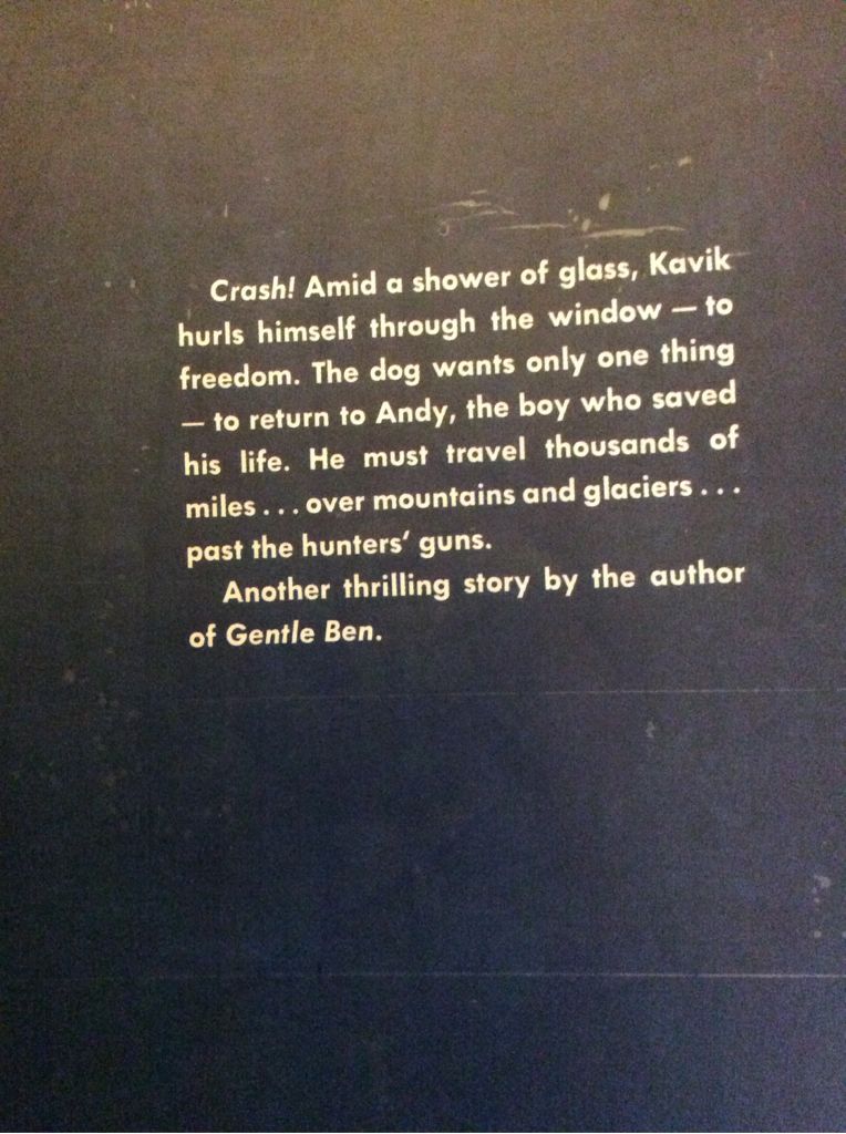 Kavik The Wolf Dog - Walt Morey (- Paperback) book collectible [Barcode 9780140384239] - Main Image 2