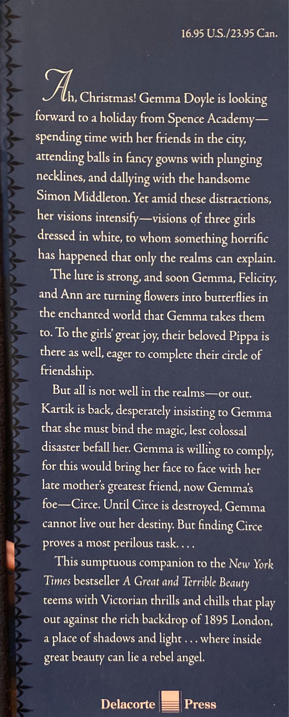 Rebel Angels - Libba Bray (Delacorte Press - Hardcover) book collectible [Barcode 9780385730297] - Main Image 2